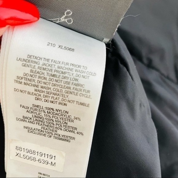 Columbia Down Filled Hooded Faux Fur Winter Jacket - Picture 13 of 14